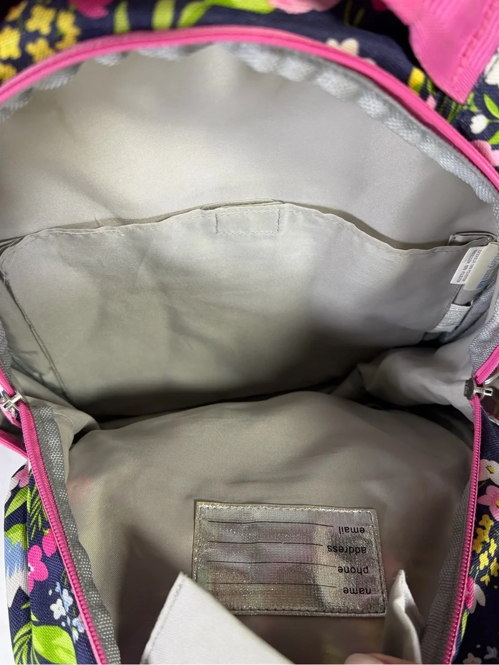 Pottery Barn Kids Floral Backpack with Pink Accents - Charlotte